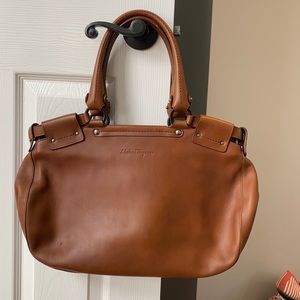Salvatore Ferragamo Brown Tote Bag